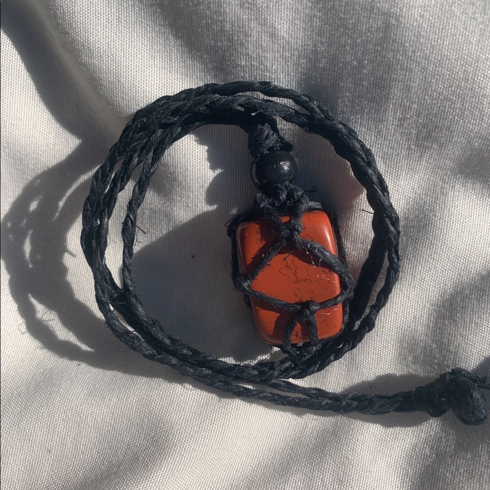 Red jasper healing chakra necklace🧚🏻